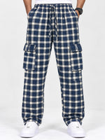 Exclusive Cargo Check Casual Trouser For Men