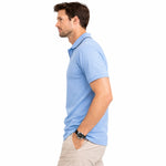 Men’s Premium Magzi Collar & Placket Polo Shirt – Sky Blue