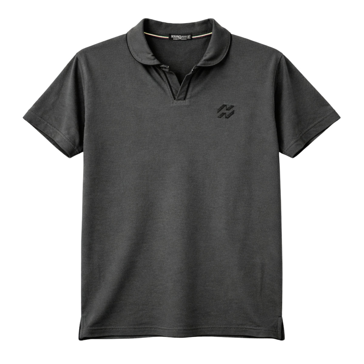 Men’s Premium Magzi Collar & Placket Polo Shirt – Charcoal