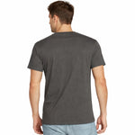 Men's Cut & Sew panel Tee Shirt - Dark Grey, White & Gray