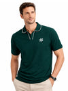Men’s Premium Magzi Collar & Placket Polo Shirt – Bottle Green