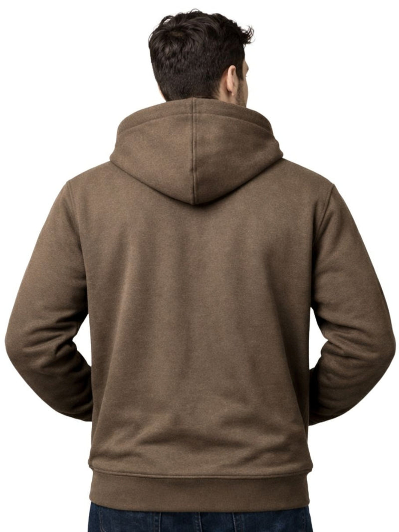 HG Classic Fleece Zip-Up Hoodie - Brown