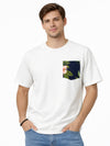 Men’s Premium Contrast Pocket T-Shirt – White