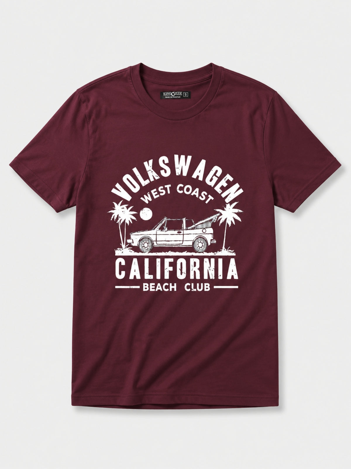 HG "VOLKSWAGEN" Printed Tee Shirt - Maroon