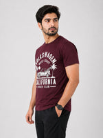 HG "VOLKSWAGEN" Printed Tee Shirt - Maroon