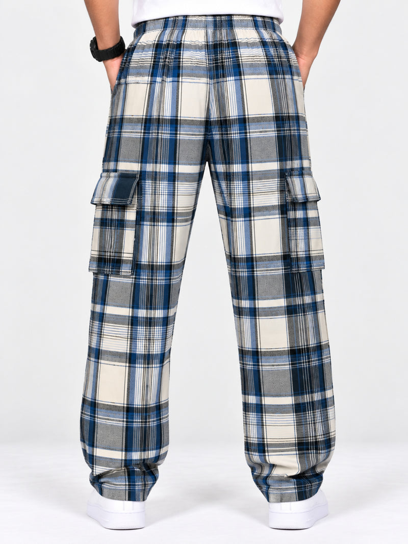 Exclusive Cargo Check Casual Trouser For Men