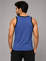 HG "NO PAIN NO GAIN" Printed Stylish Vest For Men's - Bright Blue