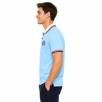 Mens’ Signature Embroidered Contrast Collar Polo Shirt – Sky Blue