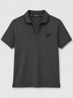 Men’s Premium Magzi Collar & Placket Polo Shirt – Charcoal