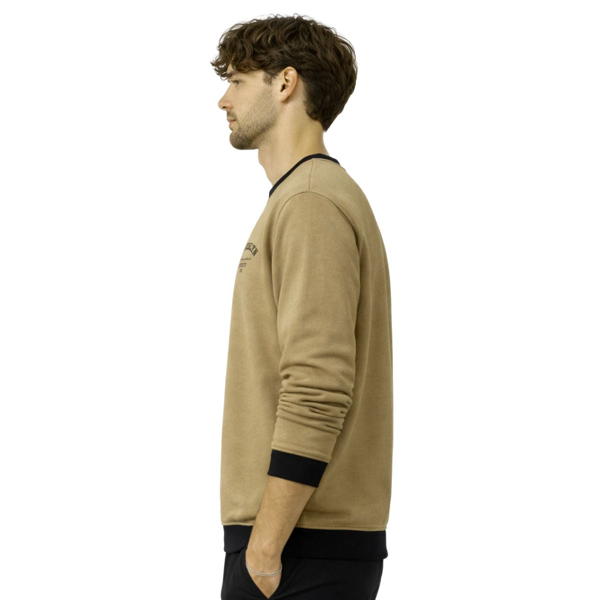 HG "BROOKLYN" Printed Plain Interlock Sweat Shirt - Clay Creek