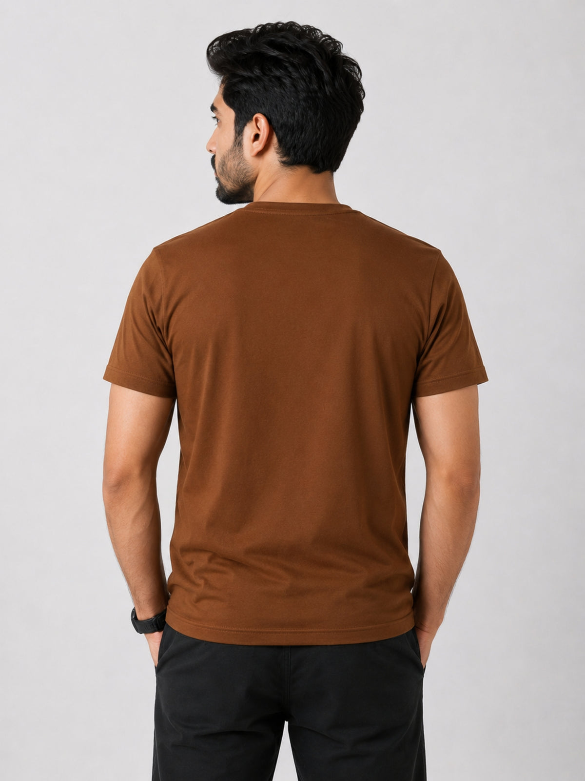 HG "VOLKSWAGEN" Printed Tee Shirt - Tan Brown