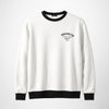 HG "BROOKLYN" Printed Plain Fleece Sweat Shirt - White