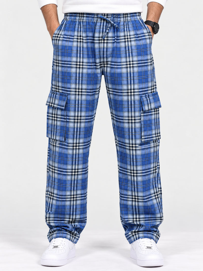 Exclusive Cargo Check Casual Trouser For Men