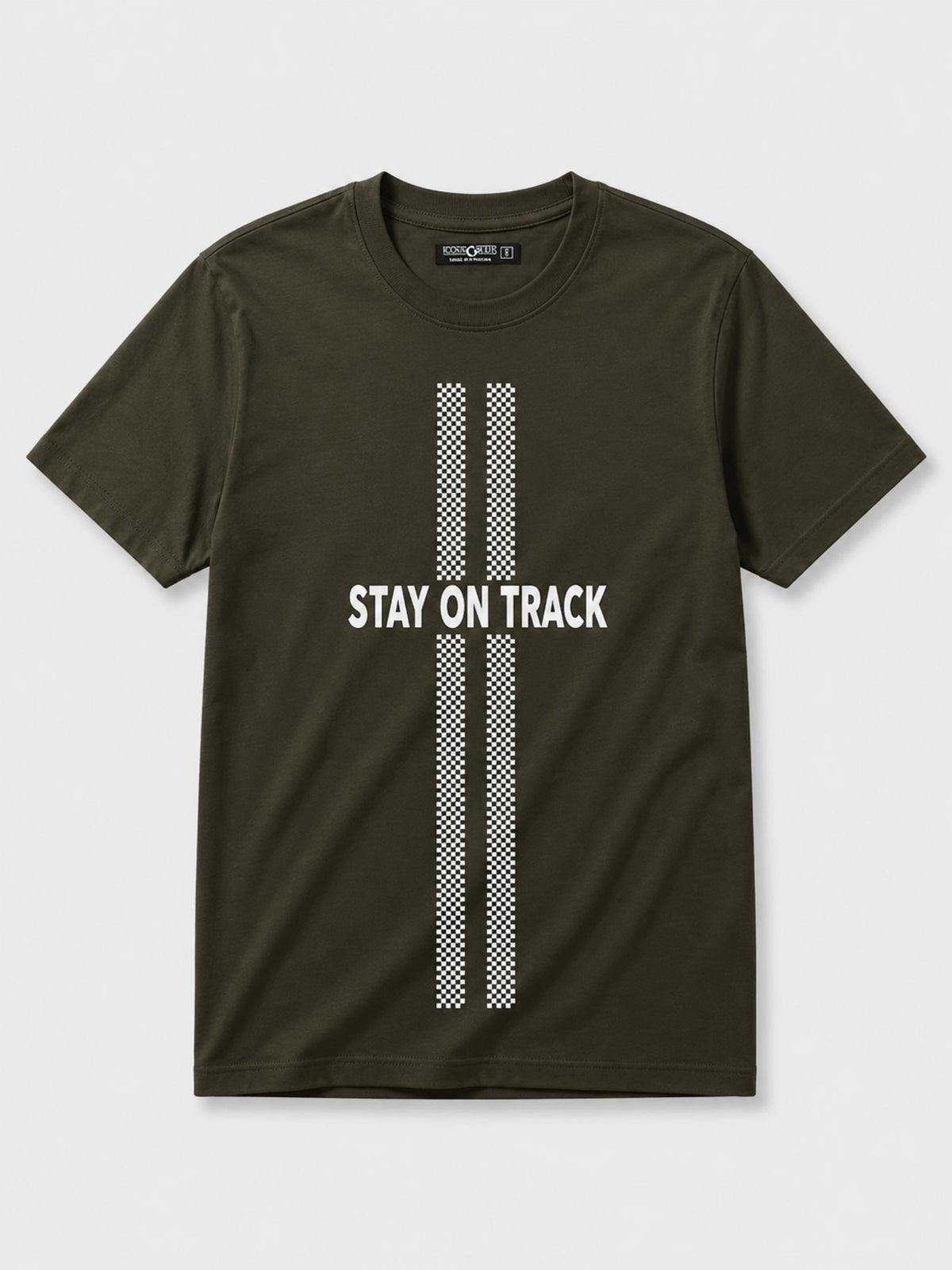 HG "STAY ON TRACK" Printed Tee Shirt - Woodrush