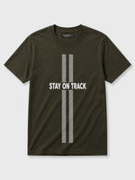 HG "STAY ON TRACK" Printed Tee Shirt - Woodrush
