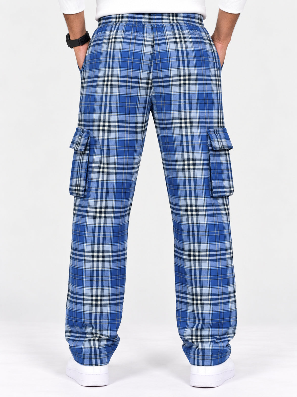 Exclusive Cargo Check Casual Trouser For Men