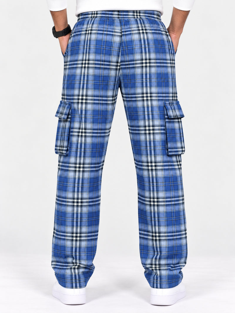 Exclusive Cargo Check Casual Trouser For Men