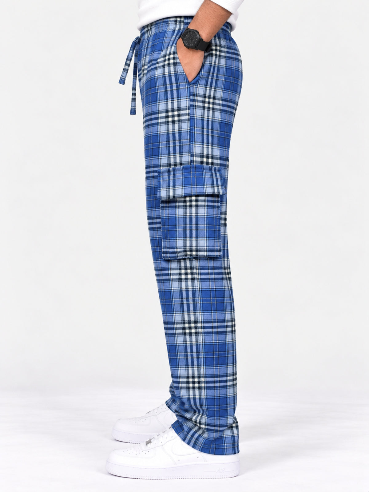Exclusive Cargo Check Casual Trouser For Men