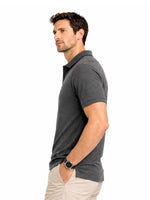 Men’s Premium Magzi Collar & Placket Polo Shirt – Charcoal