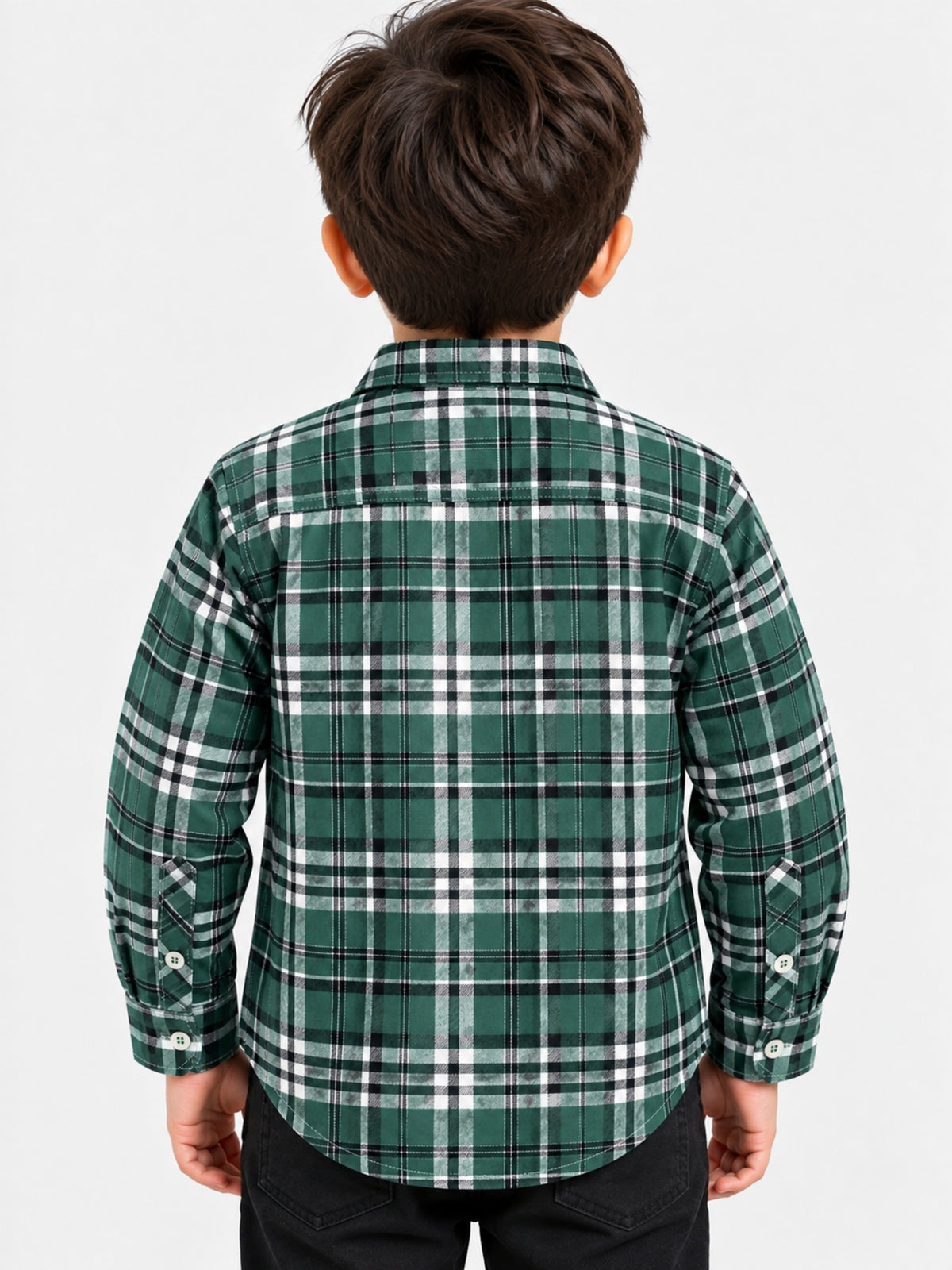 Boy's Premium Checkered Winters Full Sleeves Casual Shirt