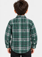 Boy's Premium Checkered Winters Full Sleeves Casual Shirt