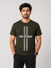 HG "STAY ON TRACK" Printed Tee Shirt - Woodrush