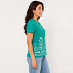 Women's Heritage Floral Border Cotton Jersey T-Shirt