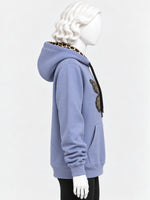 Women's Butterfly Graphic Fleece Hoodie