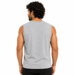 Men's Bandana Graphic Sleeveless Tank Top - Light Gray