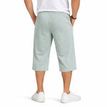 Men's Basic Summer Essential 3 Quarter Shorts - Ash Gray