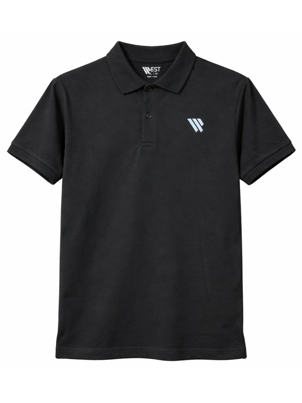 West Line Men's Classic Polo Shirt- Black