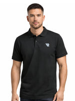 West Line Men's Classic Polo Shirt- Black