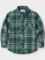 Boy's Premium Checkered Winters Full Sleeves Casual Shirt