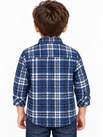 Boy's Premium Checkered Winters Full Sleeves Casual Shirt