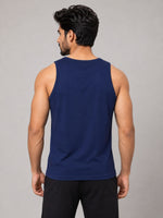 HG "NO PAIN NO GAIN" Printed Stylish Vest For Men's - Light Navy