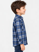 Boy's Premium Checkered Winters Full Sleeves Casual Shirt