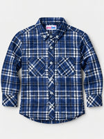 Boy's Premium Checkered Winters Full Sleeves Casual Shirt
