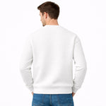 HG Premium Quilted Crew Neck Sweatshirt for Men – Super White