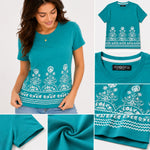 Women's Heritage Floral Border Cotton Jersey T-Shirt