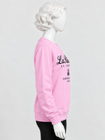 Women's "La Riviera" Printed Interlock Sweatshirt