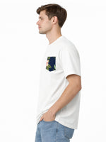 Men’s Premium Contrast Pocket T-Shirt – White