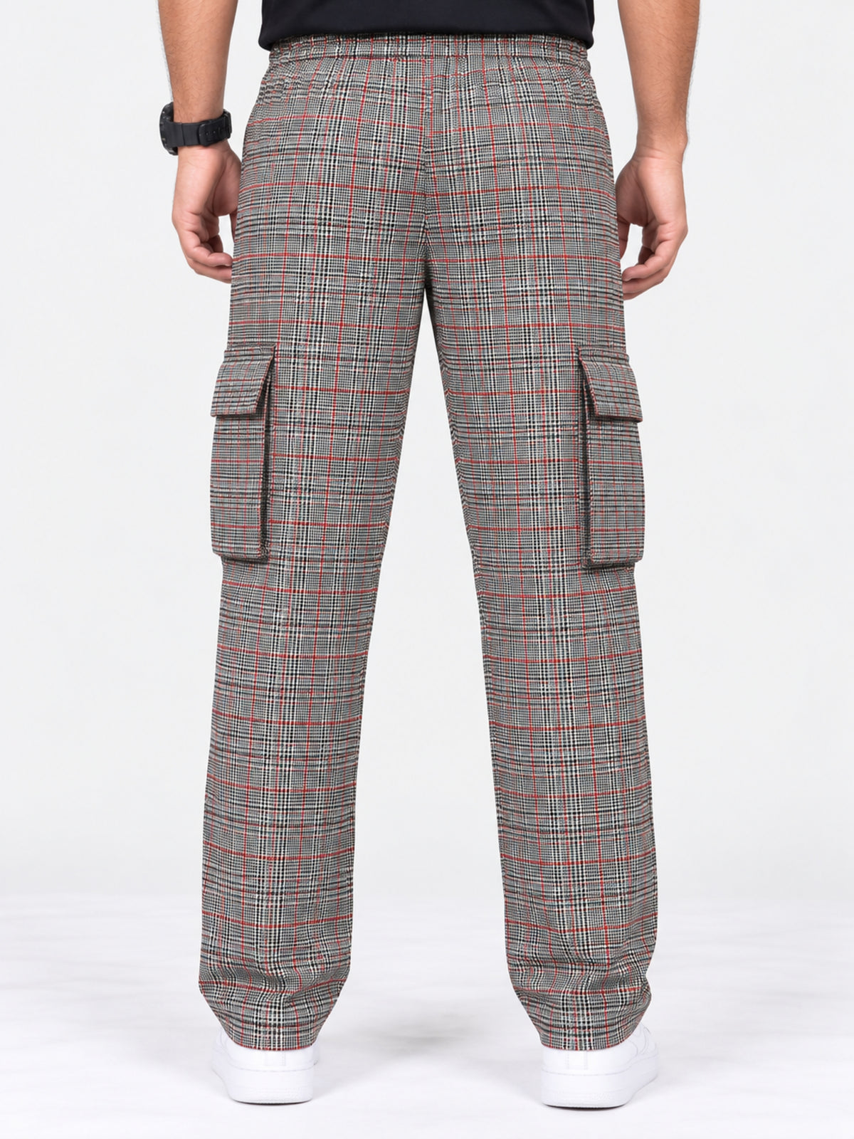 Exclusive Cargo Check Casual Trouser For Men