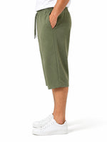Men's Essential Cotton Jersey 3 Quarter Lounge Shorts