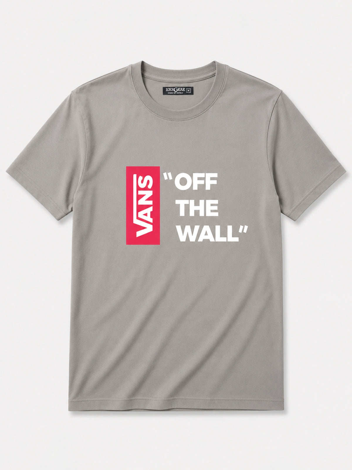 Exclusive " VANS " Printed Tee Shirt - Smoke Gray