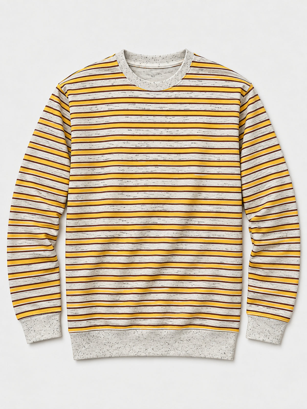HG Men's Yarn Dyed Stripper Fleece Sweat Shirt - Textured Gray