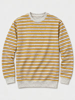 HG Men's Yarn Dyed Stripper Fleece Sweat Shirt - Textured Gray