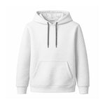 HG Men’s Luxury Quilted Pullover Hoodie – White Edition