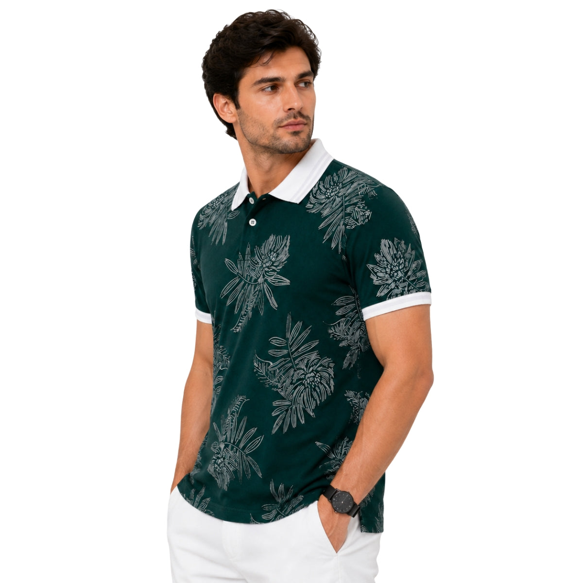 Men's All Over Printed Polo Shirt