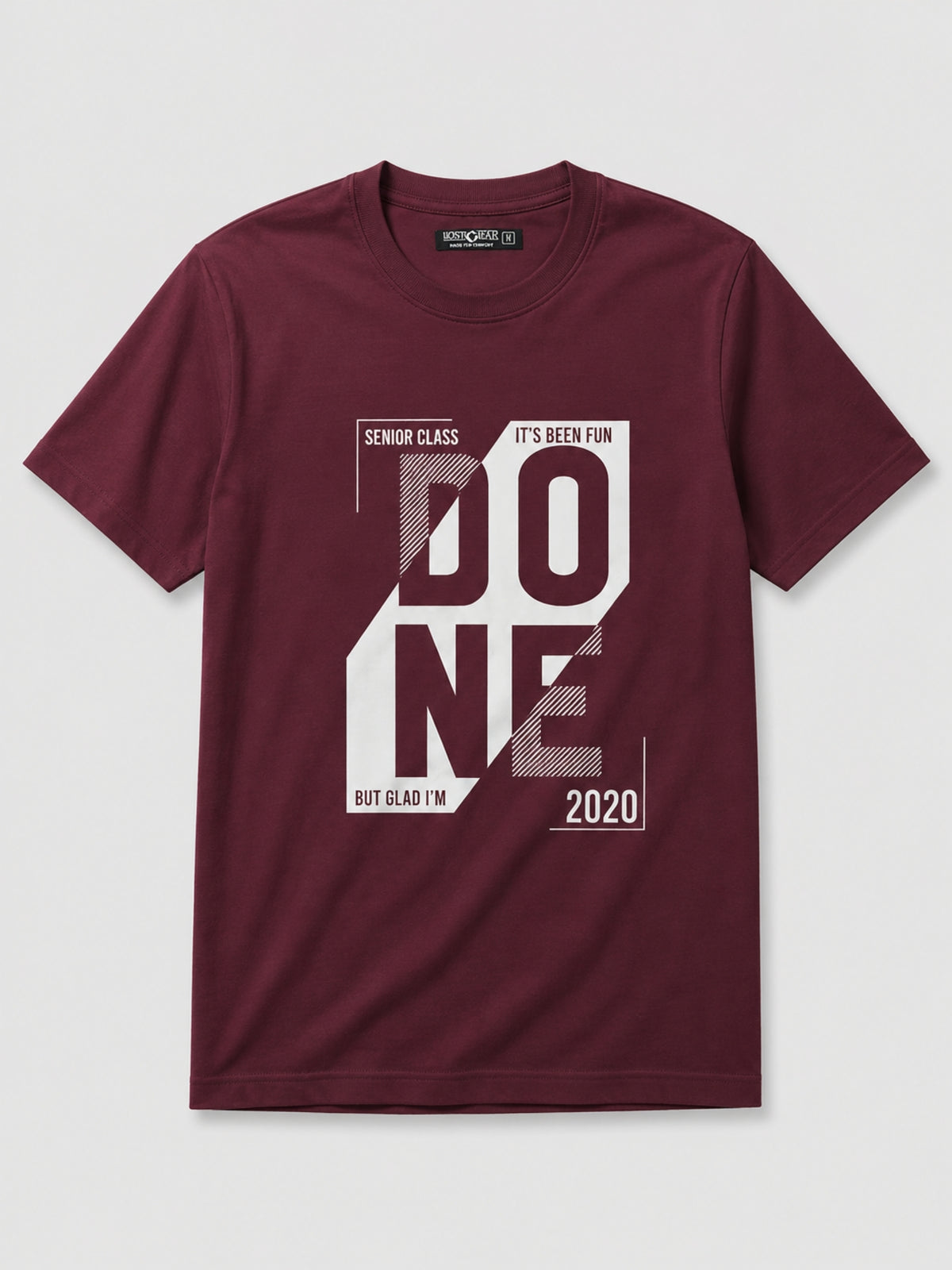 Exclusive Printed Tee Shirt For Mens - Maroon