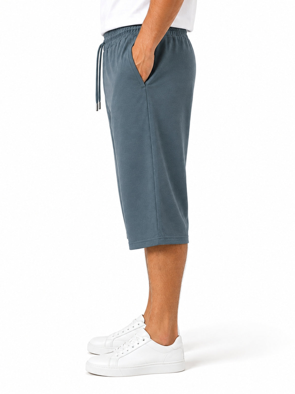 Men's Essential Cotton Jersey 3 Quarter Lounge Shorts